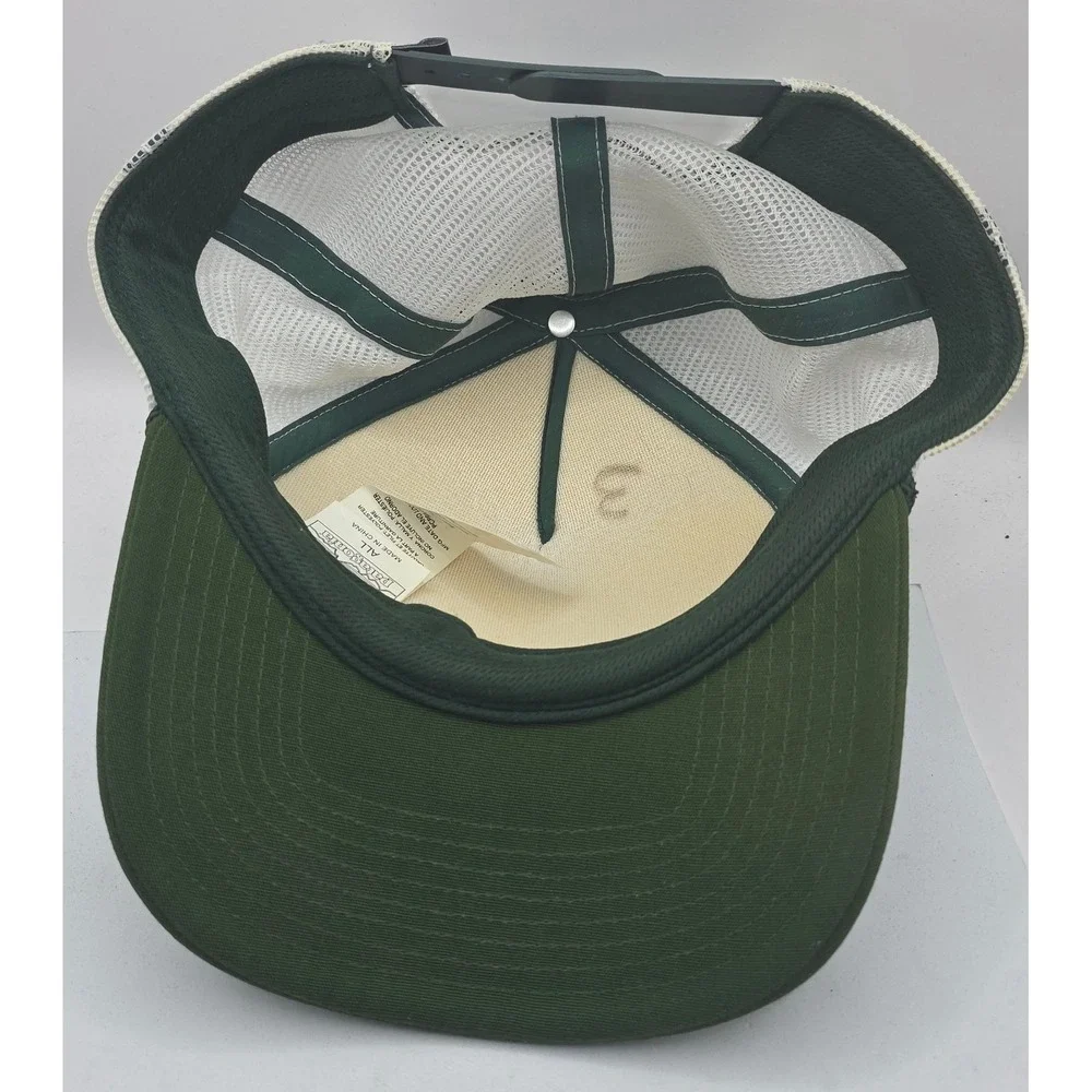 Patagonia Striped Mesh Trucker Hat Green Blue Yellow‎ Adult Strapback Cap